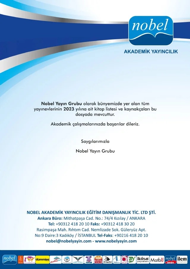2023 - NOBEL YAYIN GRUBU - AKADEMİK KAYNAKÇA – Komisyon – Hegem Yayınları kitap kapağı
