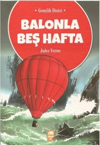 Balonla Beş Hafta – Jules Verne – Ema Genç kitap kapağı