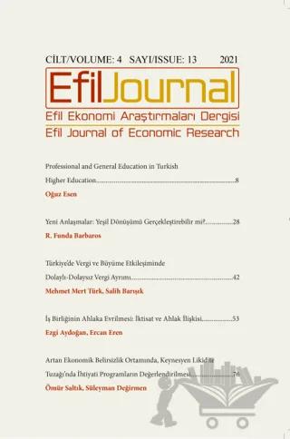 Efil Ekonomi Araştırmaları Dergisi Cilt: 4 Sayı: 13 - 2021