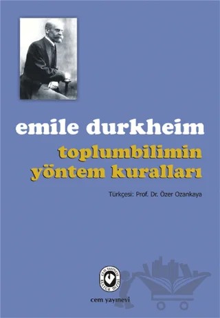 Toplumbilimin Yöntem Kuralları – Emile Durkheim – Cem Yayınevi kitap kapağı