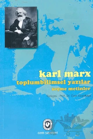 Toplumbilimsel Yazılar – Karl Marx – Cem Yayınevi kitap kapağı