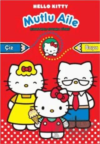 Hello Kitty Mutlu Aile - Çıkartmalı Boyama