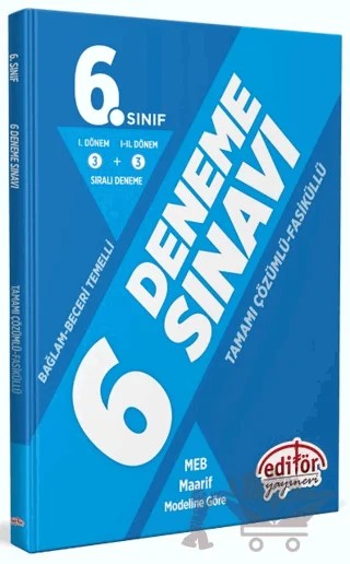 6. Sınıf (3+3) Fasiküllü Tamamı Çözümlü 6 Deneme Sınavı – Kolektif – Editör Yayınevi kitap kapağı