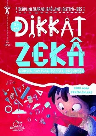 Dikkat Zeka 5+ Yaş: Disiplinlerarası Bağlantı Sistemi DBS – Mehmet Türkdoğan, Savaş Özdemir – Dikkat ve Zeka Akademisi Yayınları kitap kapağı