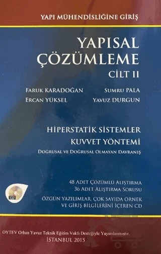 Yapısal Çözümleme Cilt: 2 – Ercan Yüksel, Faruk Karadoğan, Sumru Pala, Yavuz Durgun – Birsen Yayınevi kitap kapağı