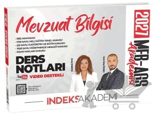 2027 MEB-AGS Akademisi Mevzuat Bilgisi Video Ders Notları – Emrah Vahap Özkaraca, Zeynep Salman İçli – İndeks Akademi Yayıncılık kitap kapağı