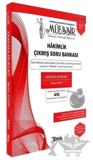 Müessir Adli-İdari Hakimlik Çıkmış Soru Bankası ve Çözümleri Anayasa Hukuku – Metin Aydın – Temsil Kitap kitap kapağı