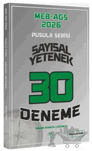 2026 MEB-AGS Sayısal Yetenek 30 Deneme Çözümlü Pusula Serisi