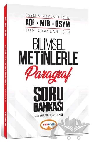 AÖF MEB ÖSYM Tüm Adaylar İçin Bilimsel Metinlerle Paragraf Soru Bankası