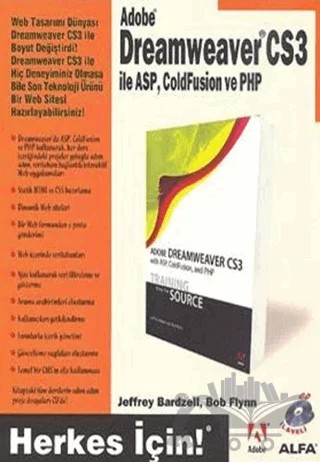 Dreamweaver CS3 ile ASP, ColdFusion ve PHP – Jeffrey Bardzell – Alfa Yayınları kitap kapağı