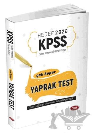 Hedef 2020 KPSS Genel Yetenek - Genel Kültür Çek Kopar Yaprak Test
