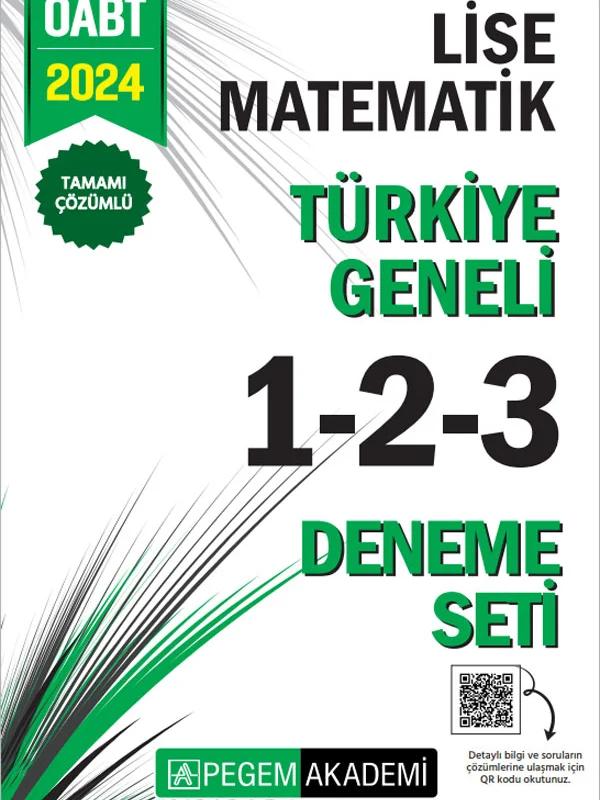 2024 KPSS ÖABT Lise Matematik Tamamı Çözümlü Türkiye Geneli 1-2-3 (3'lü Deneme Seti)