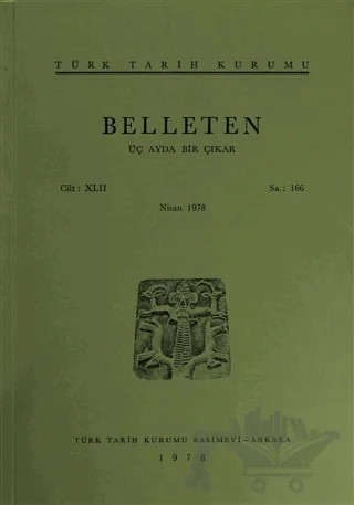 Belleten Sayı: 166 Cilt: 42 – Türk Tarih Kurumu Yayınları kitap kapağı
