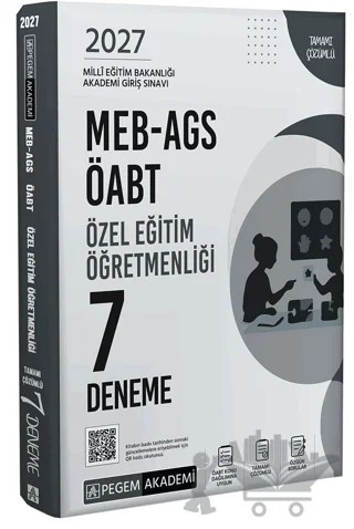 2027 MEB-AGS ÖABT Özel Eğitim Öğretmenliği 7 Deneme – Kolektif – Pegem Akademi Yayıncılık kitap kapağı
