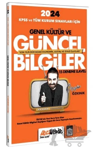 2024 KPSS ve Tüm Kurum Sınavları İçin Güncel Bilgiler 15 Deneme İlaveli – Özgür Özkınık – HocaWebde Yayınları kitap kapağı