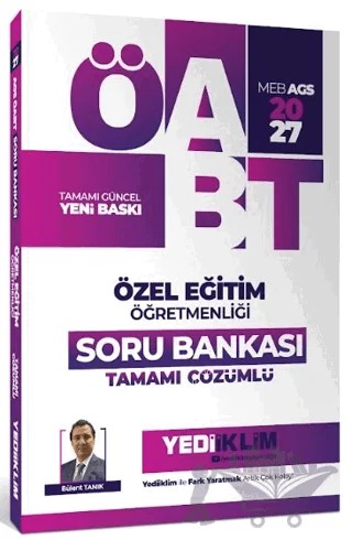 2027 MEB AGS ÖABT Özel Eğitim Öğretmenliği Tamamı Çözümlü Soru Bankası – Bülent Tanık – Yediiklim Yayınları kitap kapağı