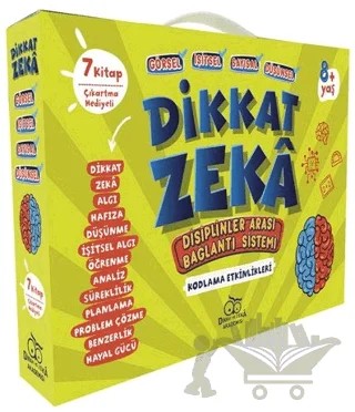 Dikkat Zeka 2. Sınıf Seti - 8 Yaş (7 Kitap Takım) – Mehmet Türkdoğan, Savaş Özdemir – Dikkat ve Zeka Akademisi Yayınları kitap kapağı
