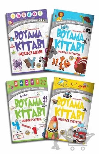 Boyayarak İngilizce Öğren Seti (4 Kitap Takım)