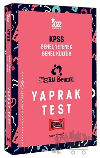 KPSS Genel Yetenek Genel Kültür Soru Denizi Yaprak Test – Kolektif – Yargı Yayınevi kitap kapağı