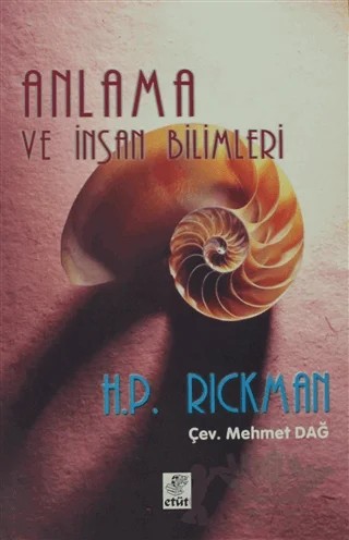 Anlama ve İnsan Bilimleri – H. P. Rickman – Etüt Yayınları kitap kapağı