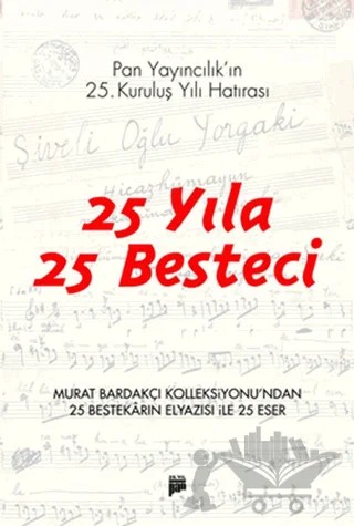 25 Yıla 25 Besteci – Murat Bardakçı – Pan Yayıncılık kitap kapağı