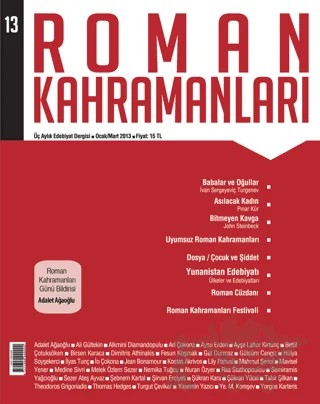 Roman Kahramanları Sayı: 13 Ocak-Mart 2013 – Roman Kahramanları Dergisi kitap kapağı