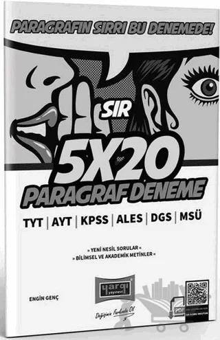 TYT AYT KPSS ALES DGS MSÜ Sır 5x20 Paragraf Deneme