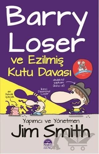 Barry Loser ve Ezilmiş Kutu Davası – Jim Smith – Martı Çocuk Yayınları kitap kapağı