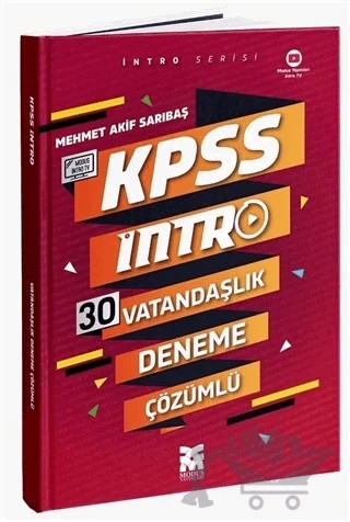 KPSS Vatandaşlık İntro 30 Deneme – Mehmet Akif Sarıbaş – Modus Yayınları kitap kapağı