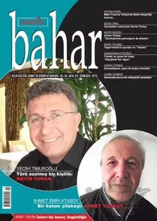 Berfin Bahar Aylık Kültür, Sanat ve Edebiyat Dergisi Sayı: 212 Ekim 2015