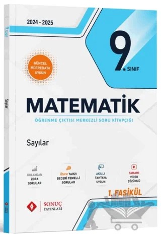 9. Sınıf Matematik Sayılar Soru Kitapçığı – Kollektif – Sonuç Yayınları kitap kapağı