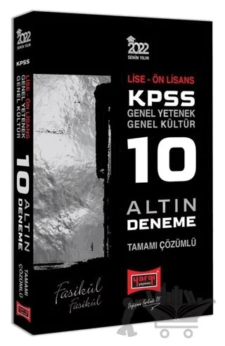 KPSS Lise Önlisans 10 Altın Fasikül Deneme Sınavı – Kolektif – Yargı Yayınevi kitap kapağı