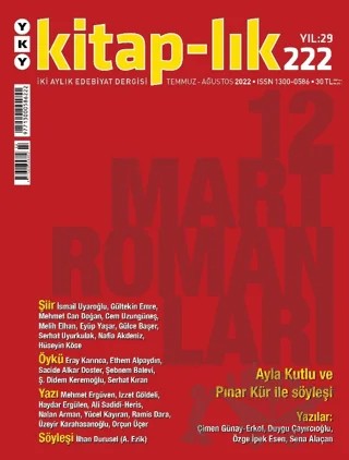 Kitap-lık Dergisi Sayı: 222 Temmuz - Ağustos 2022 – Yapı Kredi Yayınları kitap kapağı