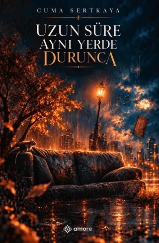 Uzun Süre Aynı Yerde Durunca – Cuma Sertkaya – Amore Yayınevi kitap kapağı