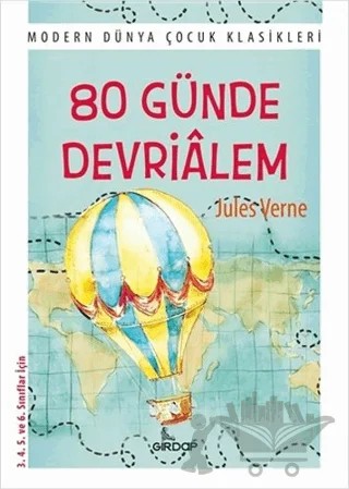 80 Günde Devri Alem – Jules Verne – Girdap Kitap kitap kapağı