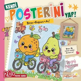 Kendi Posterini Yap! Boya Kopart As! Sevimli Meyveler – Kolektif – Parlayan Yıldız kitap kapağı