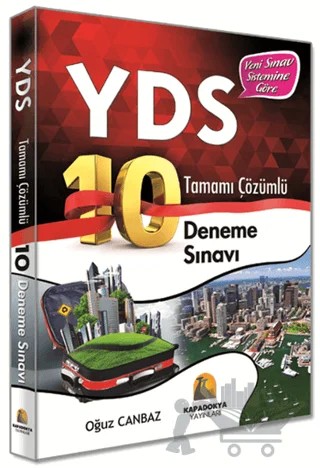 Kapadokya YDS - İngilizce 10 Deneme Sınavı – Oğuz Canbaz – Kapadokya Yayınları kitap kapağı