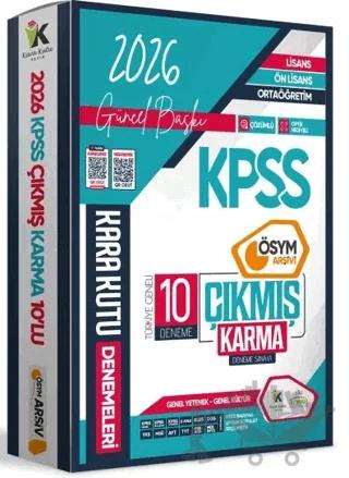 2026 KPSS Lisans Genel Kültür Genel Yetenek ÖSYM Çıkmış Karma Karakutu 10lu Deneme Dijital Çözümlü