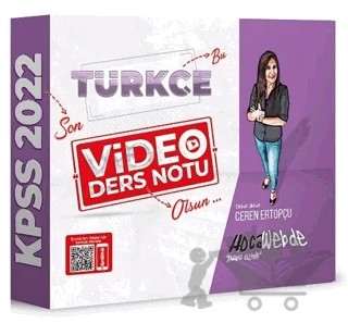 2022 KPSS Türkçe Video Ders Notu – Ceren Ertopçu – HocaWebde Yayınları kitap kapağı