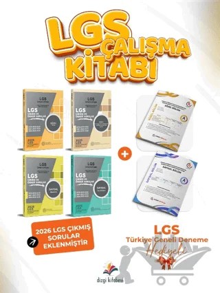 2027 8. Sınıf LGS Çıkmış Sorular ve MEB Örnek Soruları Çalışma Kitabı 4'lü Set - LGS TG Deneme Hediyeli – Kolektif – Dizgi Kitap kitap kapağı