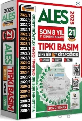2025 ALES ÖSYM Tıpkı Basım En Ekonomik Çıkmış Soru 21li Deneme Paketi Video/PDF Çözüm Türkiye Geneli