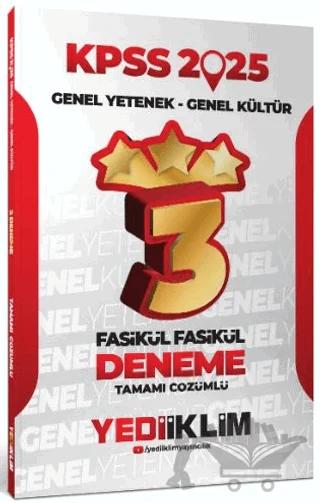2025 KPSS Genel Yetenek Genel Kültür Tamamı Çözümlü Fasikül Fasikül 3 Yıldız Deneme