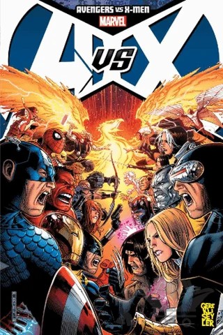 Avengers vs X-Men: 1 – Brian Michael Bendis, Ed Brubaker, Jason Aaron, Jonathan Hickman, Matt Fraction – Gerekli Şeyler Yayıncılık kitap kapağı