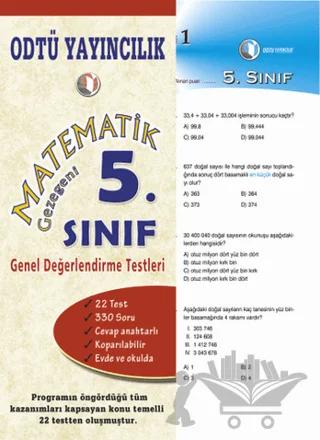 Matematik 5. Sınıf Genel Değerlendirme Testleri