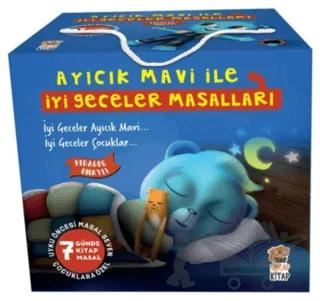 Ayıcık Mavi ile İyi Geceler Masalları Seti (7 Kitap Takım)