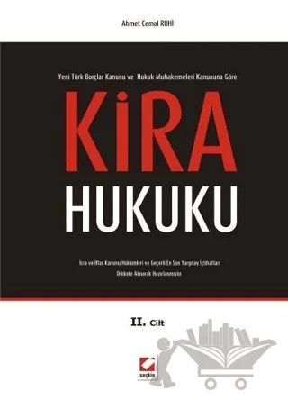 Kira Hukuku – Ahmet Cemal Ruhi – Seçkin Yayıncılık kitap kapağı