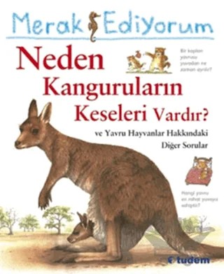 Merak Ediyorum Neden Kanguruların Keseleri Vardır? ve Yavru Hayvanlar Hakkındaki Diğer Sorular – Jenny Wood – Tudem Yayınları kitap kapağı