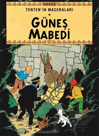 Güneş Mabedi – Herge – Mandolin Yayınları kitap kapağı