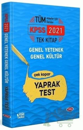 2021 KPSS Tek Kitap Genel Yetenek - Genel Kültür Çek Kopar Yaprak Test