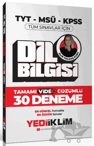 2024 TYT-MSÜ-KPSS Dil Bilgisi Tamamı Video Çözümlü 30 Deneme